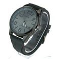thumbnail image 2 of Mens Simple Minimal Silicone Band Modern Round Analog Wrist Watch Grey, 2 of 4