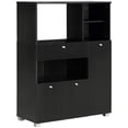 thumbnail image 1 of HOMCOM Armoire de Rangement pour Garde-Manger de Cuisine, Buffet/vaisselier avec Support pour Micro-Ondes, 1 of 10