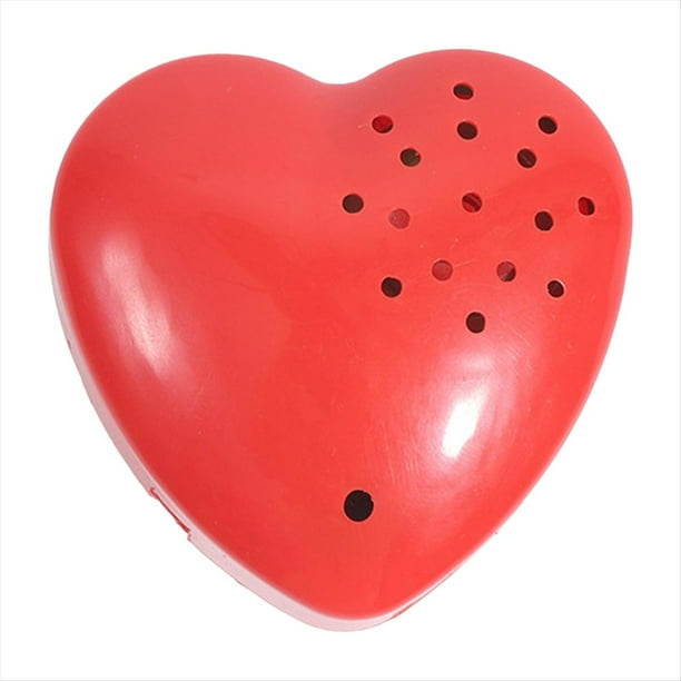 Grabadora de Voz en Forma de Corazón Módulo de Sonido Grabable Grabadora de Juguete de Peluche Grabación de Botón de Sonido Programable de 30 Segundos