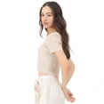 thumbnail image 2 of PLAYERA PARA MUJER QUARRY CORTA CON CANALES, 2 of 4