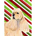 thumbnail image 1 of Carolines Treasures SS4591CHF 28 x 40 In. Cocker Spaniel Candy Cane Holiday Christmas Flag Canvas- House Size, 1 of 4