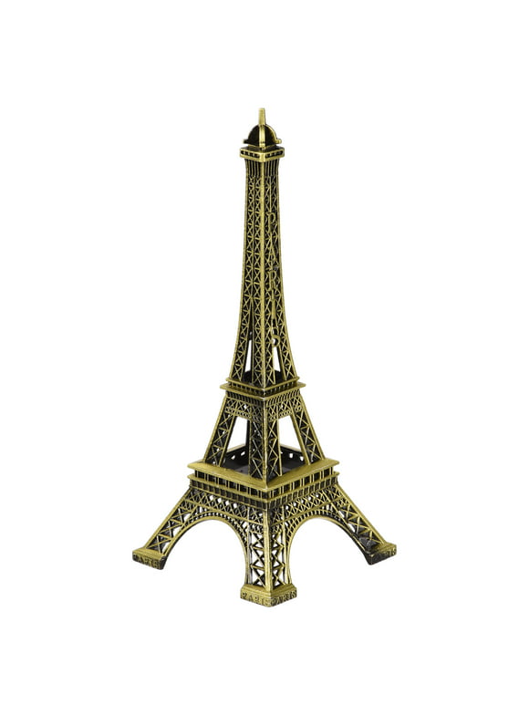 Uxcell Home Decors Metal Miniature Tower Model Bronze Tone 15.5cm Height