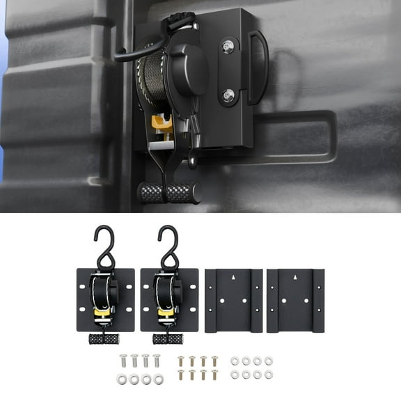 Retractable Ratchet Straps for 2022-2025 Nissan Frontier Retracting Straps Auto Retract Securing Strap Tie Down System 2PCS