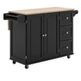 thumbnail image 1 of Kitchen Cart With Wood Top And Drop Leaf Breakfast Bar Kitchen Island Casual Home, 1 of 7