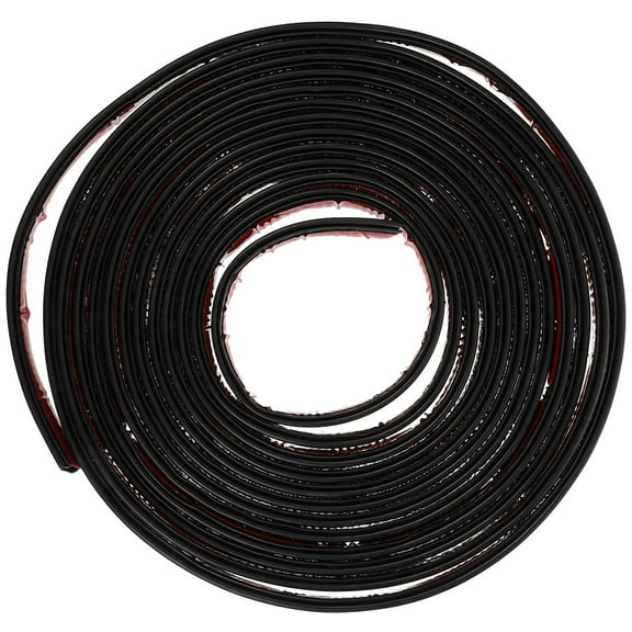 QIFULL Door and Window Wind Blocker Sealing Strip Black Silicone Rubber 1 Roll