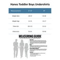 Hanes Toddler Boys' Crew Undershirt, White, 5Pack Assorted 4