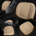 thumbnail image 3 of Faux Leather Front Car Seat Cover Individual Pack Bottom Seat Cushion Cover Non-Slip Universal Fit for Most Cars SUV Truck, 3 of 10