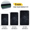 thumbnail image 2 of Bath Mat Memory Foam Bath Rugs Non Skid Soft Machine Washable Bathroom Rugs 16"x24" Black, 2 of 7
