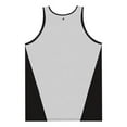 thumbnail image 2 of Alleson Athletic B88385506 Ventback Singlet, Black & White - Extra Large, 2 of 2