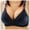 Dark Blue, variant on Sngxgn Women's Silky Soft Smoothing Wireless Bra(Black,90B)
