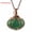 Aventurine (Bronze), variant on Halloween Copper Wire Wrapped Crystal Pumpkin Necklace Pendant Autumn Jewelry-Amethyst (Gold)