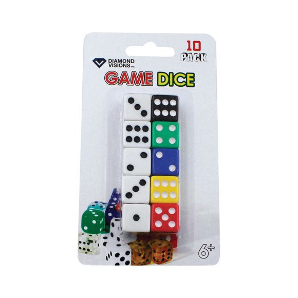 Dice Diamond Visions de plástico surtido (paquete de 24)