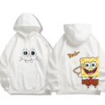 thumbnail image 4 of Suéter de poliéster con dibujos animados de Bob Esponja para otoño e invierno, sudadera con capucha de manga larga fina o polar, 4 of 5