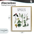 thumbnail image 4 of Stupell Industries Traditional Spices Identification Chart Gold Floating Frame Canvas Art, 17 x 21, by Carol Robinson, 4 of 8