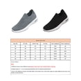 thumbnail image 2 of Frontwalk Men Athletic Shoe Breathable Sneakers Slip On Loafer Work Non-Slip Flats Mens Fitness Workout Walking Shoes Grey 6.5, 2 of 7