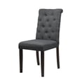 thumbnail image 4 of Queensons Chaise de Salle à Manger Gris Foncé, Gris Foncé (Ensemble de 2), 4 of 7
