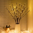 thumbnail image 2 of Pinyuzog Lighted Tree Branches (Warm White), LED Light Strips Willow Branch Lamp Floral Lights 20 Bulbs Home Christmas Party Garden Decor, Decorative Lights New Year Decorations, 2 of 6