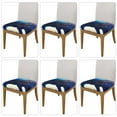 thumbnail image 2 of Cauagu Moonlit Blue Wolf for Dining Chair Seat Covers,Slipcovers Kitchen Chair Covers Upholstered Chair Seat Cushion Cover Chair Seat Protector-Six Piece, 2 of 7