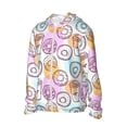 thumbnail image 2 of Pofeuu Donuts and Coffee Print Sun Protection Outdoor Lightweight Full Zip UV Cooling Hoodie Long Sleeve Summer Clothing for Outdoor Hiking-Small, 2 of 5
