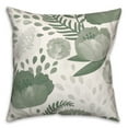 thumbnail image 2 of Creative Products Simple Floral Green 18 x 18 Indoor / Outdoor Pillow, 2 of 3