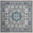 thumbnail image 5 of SAFAVIEH Kazak Caymen Geometric Area Rug, Grey/Blue, 8' x 10', 5 of 9