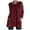 Wine, variant on AXXD Women's Fashion Hoodies & Sweatshirts Basic 2024 Spring And Fall New Round Neck Long Sleeve Loose Pocket Solid Casual Top