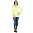 thumbnail image 2 of Top Cotton Shirt Long Sleeve Solid Short Kurta Women Clothing, 2 of 5