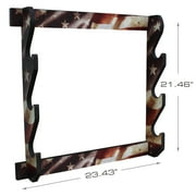 Rush Creek Creations 3 Rifle/Shotgun Wall Gun Rack, Americana Finish, Easy Assembly