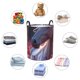 thumbnail image 4 of Fotbe Flower White Horse Cesto de Ropa con Asas, Cesto Impermeable de Gran Capacidad, Bolsa de Lavado para Dormitorio, Cesto de Ropa con Ruedas y Asas-Small, 4 of 6