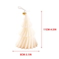 thumbnail image 3 of Leodye 1PCS Christmas Tree Shaped Candle Tabletop Festive Display Ornament Suitable for Home Holiday Layout and Festival Gift -4.33 × 3.15 × 3.15 in, 3 of 6