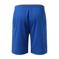 thumbnail image 4 of Aayomet Mens Running Shorts Tethered Color Matching Five Point Sports Beach Shorts (Light Blue, XL), 4 of 5