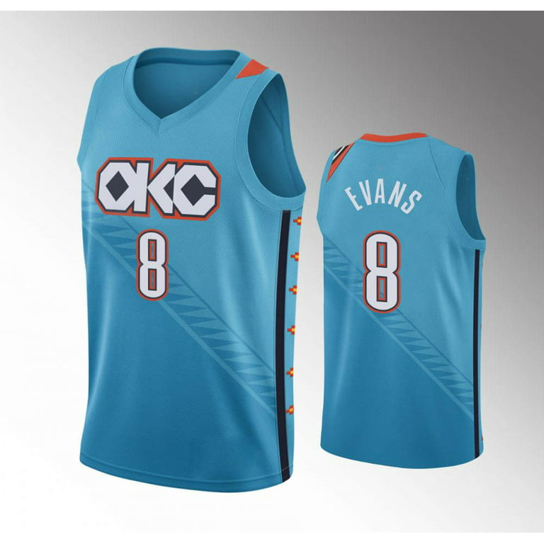 NBA_ Jersey Oklahoma''City''Thunder''Men Paul George Dennis Schroder Chris  Paul Steven Adams Turquoise Custom Jersey 