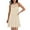 Beige, variant on Summer Dresses for Women 2025, Women's Solid Sleeveless Round Neck Sexy Elegant Club Party Tunic Mini Dresses Casual Vacation Dress(Black,S)