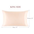 thumbnail image 6 of PiccoCasa Silky Satin Pillowcases 6 Pack Pillow Case Covers with Zipper, Standard Caramel, 6 of 8