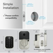 Yale Assure Lock 2, Nickel, Smart Wi-Fi Fingerprint Keypad for Key-Free Entry, YRD430-F-WF1-619