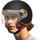 thumbnail image 5 of Mountain Bike Helmet, Half Open Face, Lightweight for Skateboarding, Cycling, Moped, Scooter Black, 5 of 5