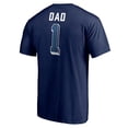 thumbnail image 3 of Men's Navy Winnipeg Jets Number One Dad Logo T-Shirt, 3 of 3