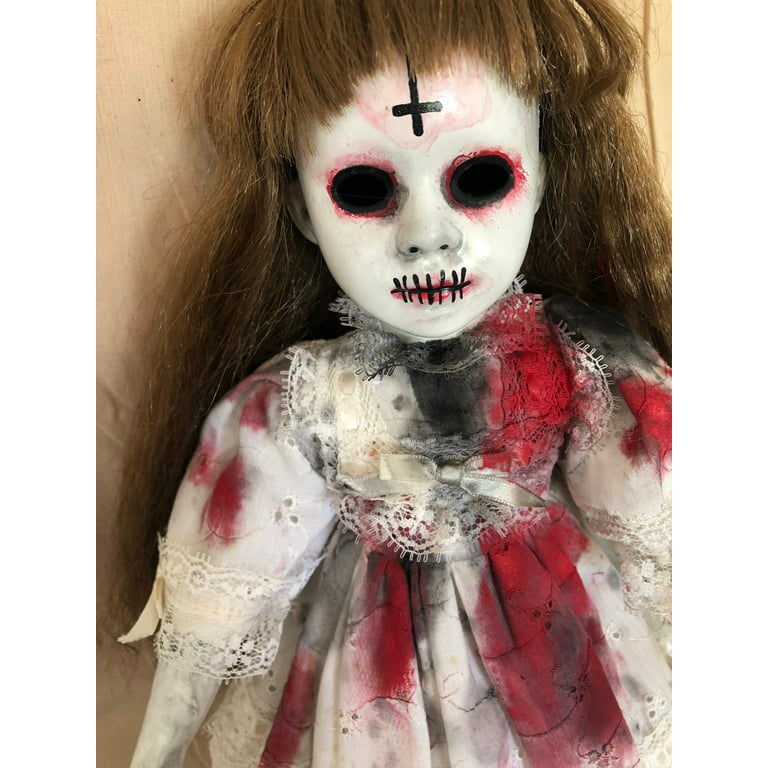 OOAK Bloody Zombie Girl Gothic Creepy Horror Doll Art by Christie