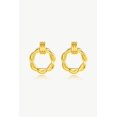 thumbnail image 1 of Eléa Twisted Hoop Earrings, 1 of 5
