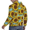 thumbnail image 6 of Lsque Sunflowers Pattern Casual Men's Hoodie,Hooded Sweatshirt with Kangaroo Pocket,Pullover Hoodie-XX-Large, 6 of 7