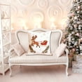 thumbnail image 4 of CaiYueKe Christmas Print Pillow Cover Linen Cushion Case Sofa Throw Pillowcase Decorative Home Decor Accent Pillow Cover Living Room Bedroom Decor, 4 of 8