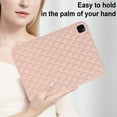 thumbnail image 5 of Back Case for iPad Pro 11 2022/2021/2020/2018, Stylish Diamond Texture Soft TPU Anti-Slip Lightweight Ultra Slim Drop Protective Shockproof Cover for iPad Air 4/Air 5, Pink, 5 of 7