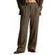 thumbnail image 1 of Pantalones de vestir informales slim fit para hombre: pantalones de verano transpirables sin pinzas para el trabajo, 1 of 4
