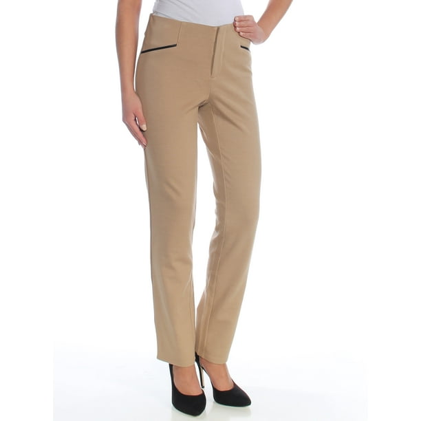 INC - INC Womens Brown Straight leg Wear To Work Pants Size 2 - Walmart