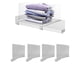 thumbnail image 5 of Separadores De Estantes, Divisores De Estantes Transparentes Ajustables, Diseño De Clip De 4 Piezas, Evitan Resbalones De Plástico Para Ropa, Bolsas De Libros, 5 of 7