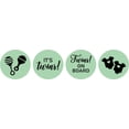 thumbnail image 2 of Darling Souvenir 190 Pieces Mint Baby Shower Chocolate Drop Labels Stickers - Self-Adhesive Mini Candy Wrappers for Favors & Party Decorations, 2 of 2