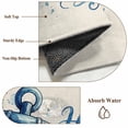 thumbnail image 6 of Coastal Nautical Area Rugs 4'x6', Washable Small Throw Rugs for Office Bathroom, Summer Watercolor Anchor Blue Beige Indoor Outdoor Rug Non-Slip Low Pile Carpet Runner Reversible Floor Mats, 6 of 8