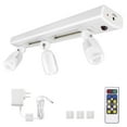 thumbnail image 1 of LUXSWAY LED Track Light Plug in Spotlight with Remote and 3 Adjustable Light Heads, Dimmable Under Cabinet Track Lighting for Indoor Artwork, Picture, Closet, Cabinet, 1 of 4
