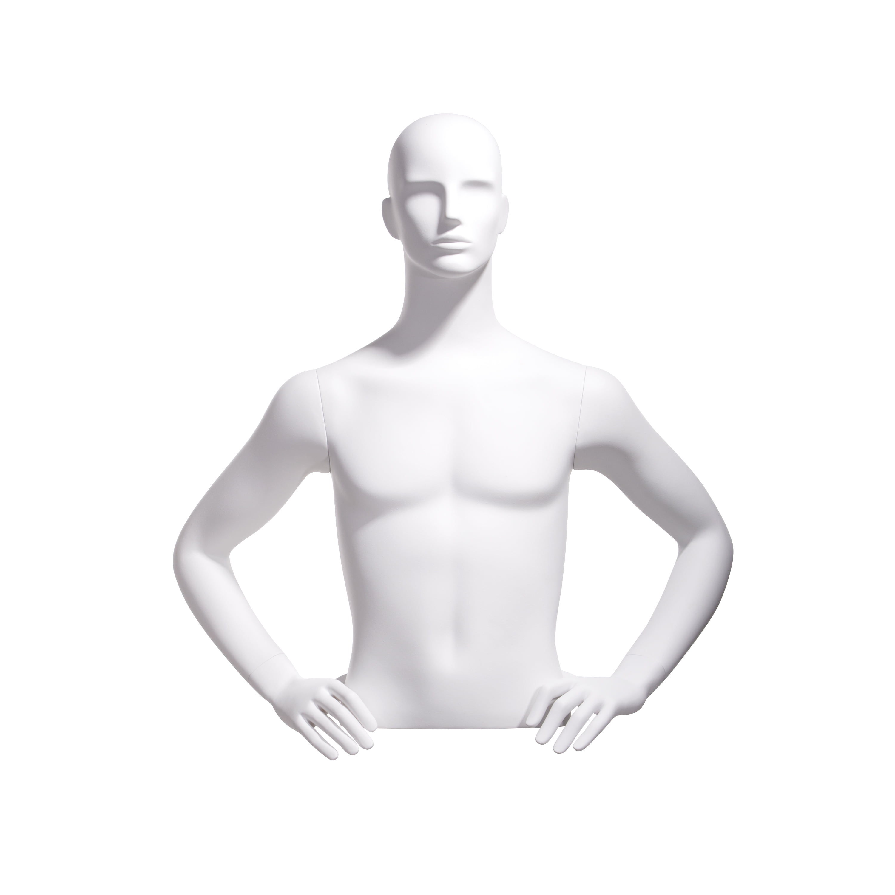 Mondo Mannequins' "Ready to Wear" Abstract Head Male Bust Form in Matte