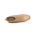 thumbnail image 4 of BLISSFUL STEP Women's Chelsea Square Toe Block Heels Boots Nude 10, 4 of 7